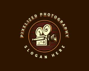 Retro Film Camera logo design