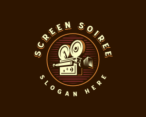 Retro Film Camera logo design