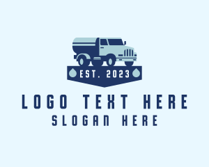 Oil Tanker Truck Vehicle logo