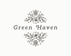 Botanical Flower Garden logo design