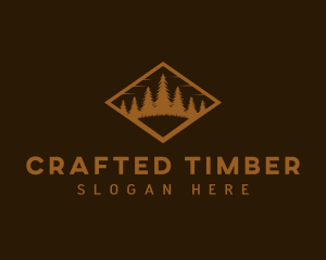 Woods Tree Forest logo design