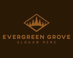 Woods Tree Forest logo design