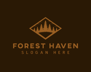 Woods Tree Forest logo design