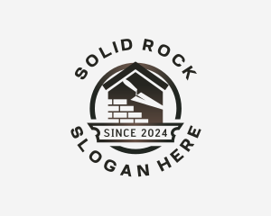 Brick Construction Builder logo design