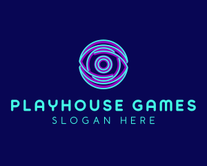 Gaming Eye Sphere logo design