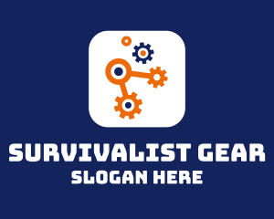 Industrial Gear Machine logo design