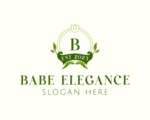 Elegant Floral Wedding logo design