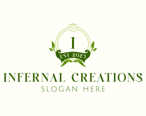 Elegant Floral Wedding logo design