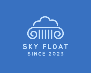 Sky Cloud Column logo design