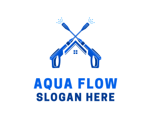 Pressure Washer House logo design