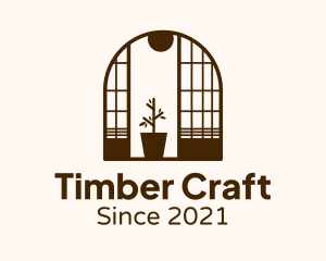 Wooden Window Plant logo