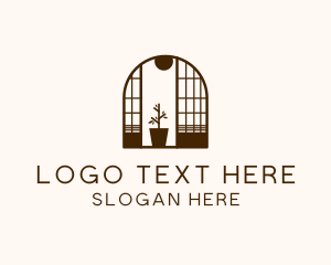 Wooden Window Plant logo