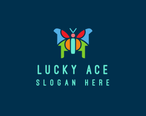 Butterfly Insect Mosaic logo design