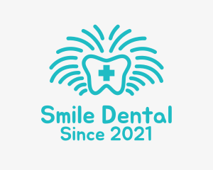 Blue Medical Dentist  logo design