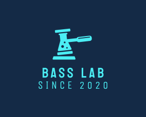 Chemistry Gavel Flask  logo design