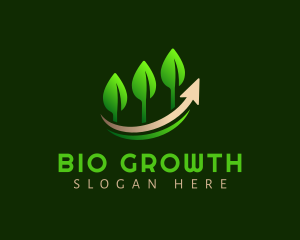 Plant Leaves Growth logo design