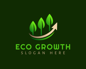 Plant Leaves Growth logo design