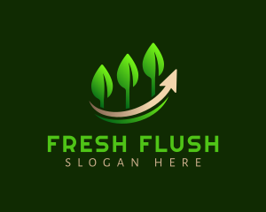 Plant Leaves Growth logo design