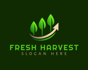 Plant Leaves Growth logo design