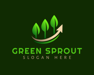 Plant Leaves Growth logo design