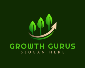 Plant Leaves Growth logo design