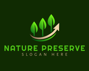 Plant Leaves Growth logo design