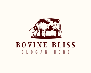 Cow Animal Farm logo design