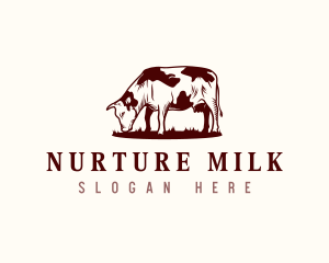 Cow Animal Farm logo design