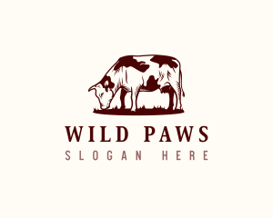 Cow Animal Farm logo design