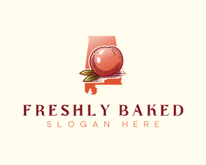 Alabama Fresh Peach  logo design