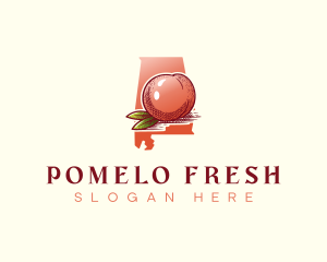 Alabama Fresh Peach  logo design