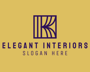 Interior Curtain  Letter K logo