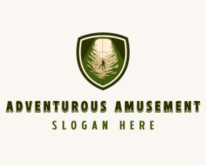 Adventure Cave Caving logo design