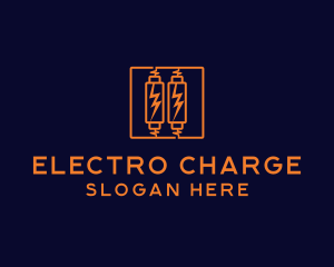 Battery Lightning Charge logo design