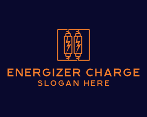 Battery Lightning Charge logo design