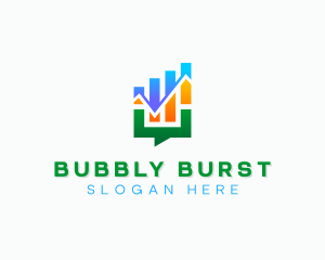 Graph Chat Bubble logo design