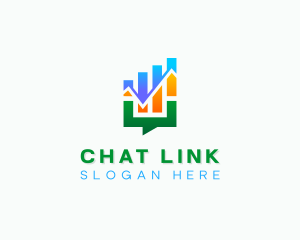 Graph Chat Bubble logo design