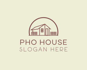 House Property Fence logo design