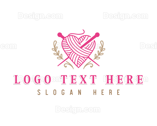 Heart Yarn Needle Logo