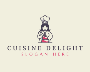 Pastry Chef Baker logo design