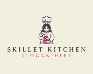 Pastry Chef Baker logo design