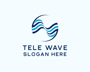 Professional Business Waves logo design