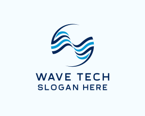 Professional Business Waves logo design