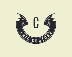 Retro Ribbon Banner logo design