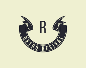 Retro Ribbon Banner logo design