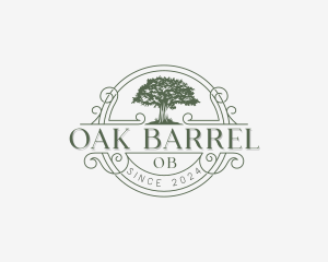 Forestry Oak Tree Park logo design