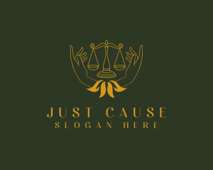 Justice Scale Hand logo