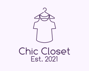 Purple Shirt Laundry  logo design