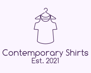 Purple Shirt Laundry  logo design