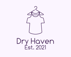 Purple Shirt Laundry  logo design